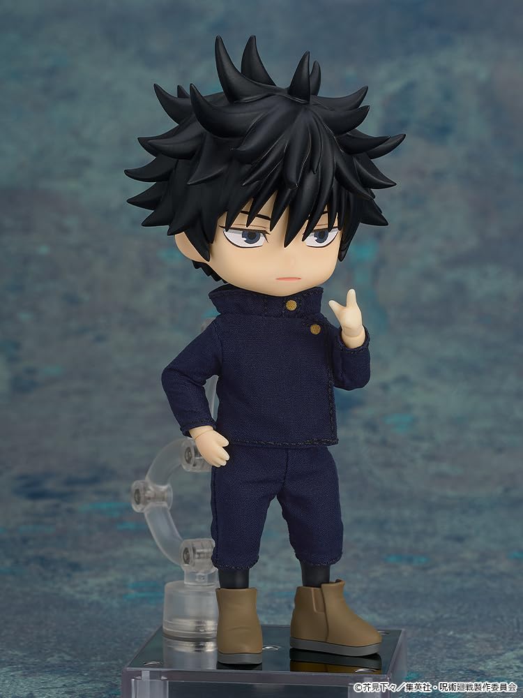 GOOD SMILE COMPANY Nendoroid Doll Jujutsu Kaisen Megumi Fushiguro and Plastic Painted Movable Figure Non-Scale Cloth, Magnet,