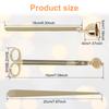 3Pcs Candle Extinguishing Tool Stainless Steel Candle Wick Trimmer Cutter Wick Dipper Candle Wick Trimmer Scissor Candle Stopper