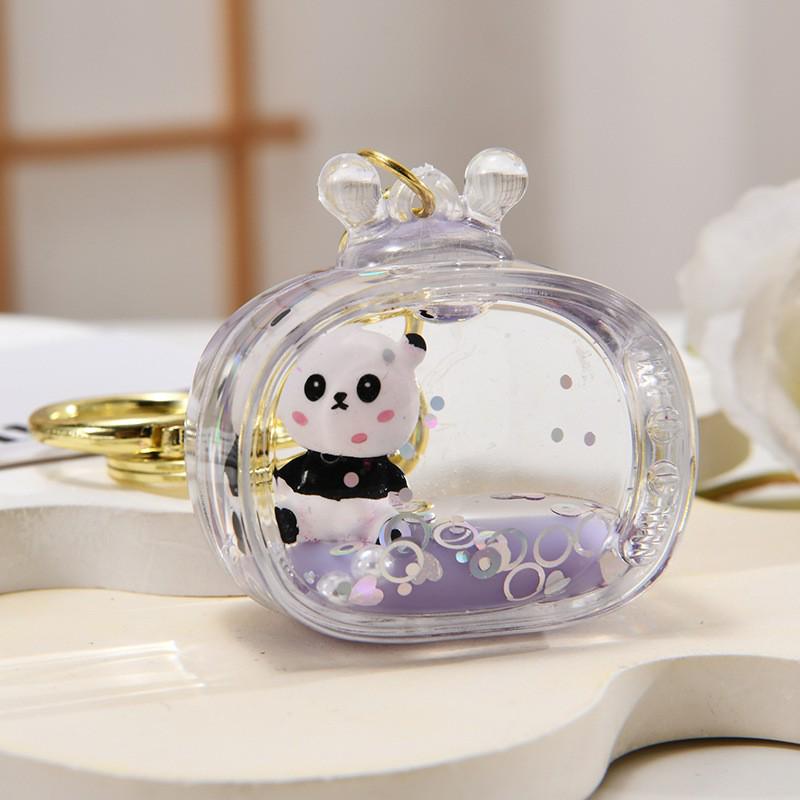 Panda Acrylic Keychain: Car Pendant, Backpack Accessory, Couple Gift