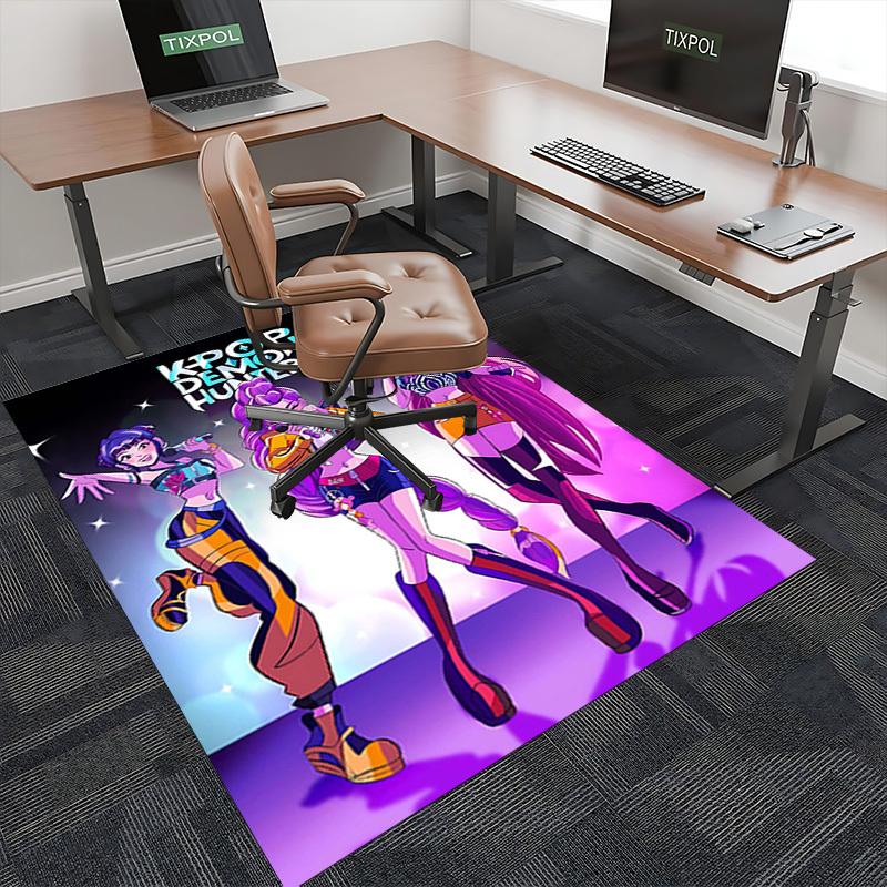 1pc K-Pop Demon Hunters Anime Chair Mat - Festival Gift, Seasonal Decor, Office & Home Use.O094
