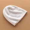 Women's 100% Pure Cashmere Double-Layer Knitted Hat - Warm & Fashionable for Autumn/Winter