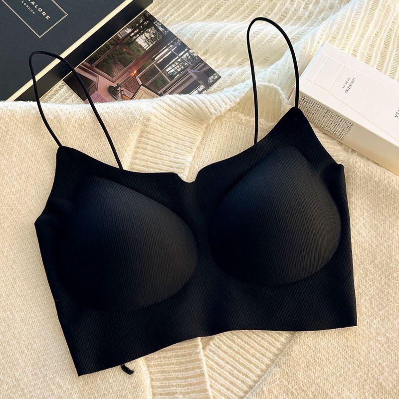 Invisible Seamless Push-Up Camisole Bandeau Bra for Small Busts