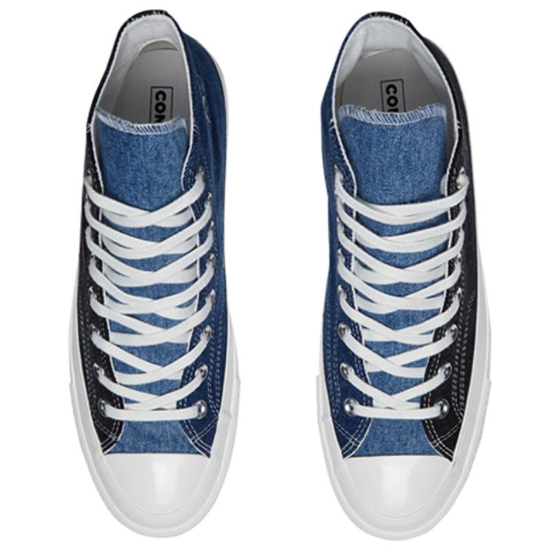 Converse 1970s Renew Denim Chuck Eco-Friendly Series Casual High-Top Sneakers Unisex Denim Blue