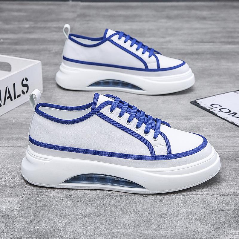 Men's shoes autumn board shoes color matching literary air cushion soft sole fashion trend shoes young personality matching Wenzhou