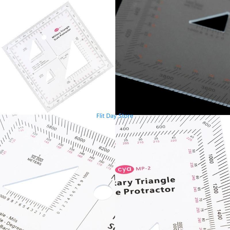 F92C MGRS USNG Coordinate Scale Practical Clear Topographical Map Scale Navigation Protractors