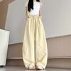 Scimitar Pants Women's Summer Thin New High Waist Loose Drape Straight Wide Leg Pants Casual Long Pants