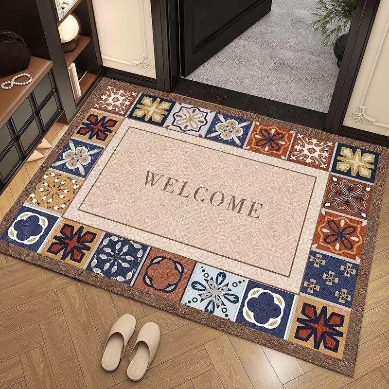 Household Door Floor Mats Cut Into The Entrance Carpet, Advanced Sense Of Door Entry, Non-Slip, Dirt-Resistant And Easy To Take Care Of Foot Mats