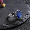 925 Sterling Silver Natural Kyanite Ring Simple Style Fine Jewelry Anniversary Engagement Party Gift for Women Labradorite Ring