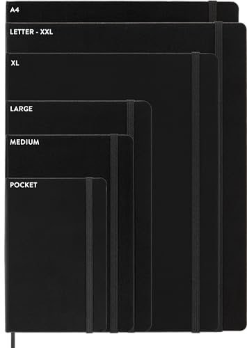 Moleskine Classic 12 Month 2025 Daily Planner, Soft Cover, Large (5" x 8.25"), Black, 400 pages