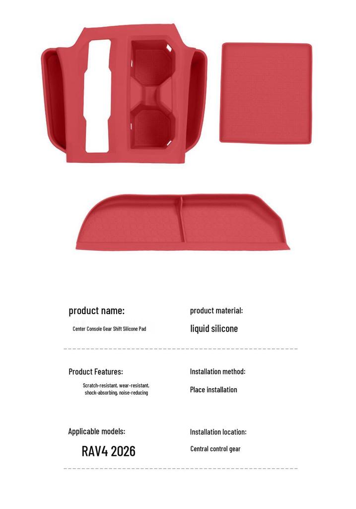 Toyota RAV4 Silicone Storage Mat Set - 4 Piece Organizer