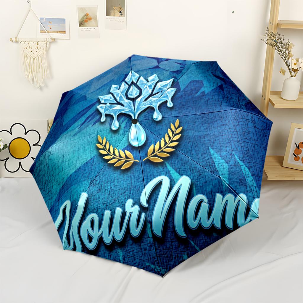 Fc Zenit Customized Name Umbrella Automatic Umbrella Sturdy 8-Rib Shaft Durable Plastic Iron for Outdoor Daily Use Stylish Accessory