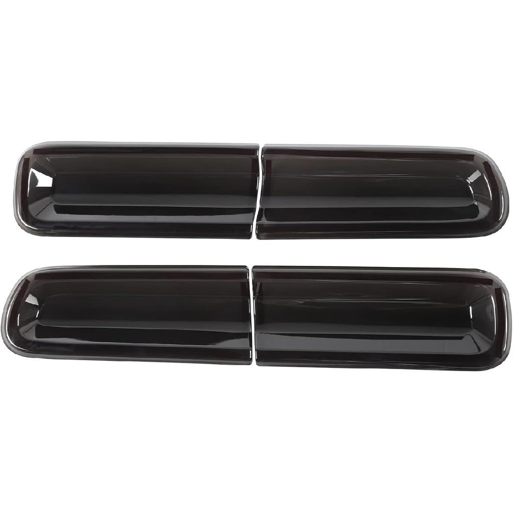 JWWY for Challenger Taillight Tail Lamp Rear Light Tail Light Covers Guards Protector Cover Trim for 2015-2024+ Dodge Challenger Exterior