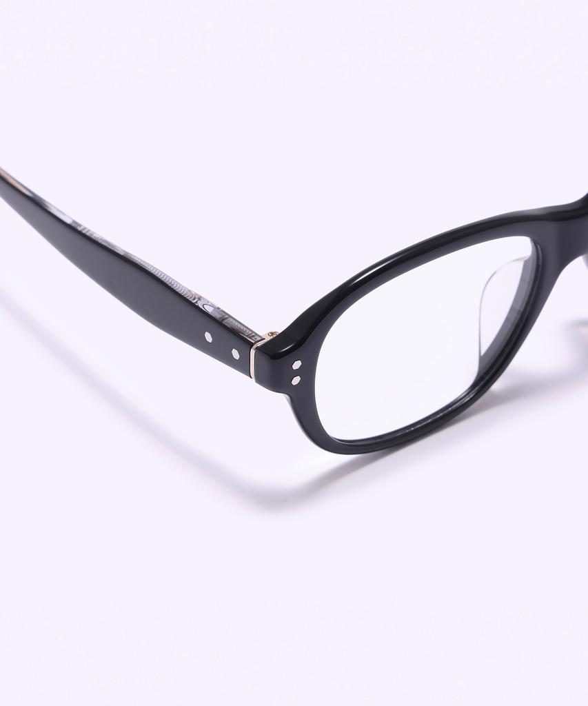 Alloaiweeo [Frame Black] Fbg7602 0920G Black Acetate Eyeglass Frame Blue Light Lens Selection