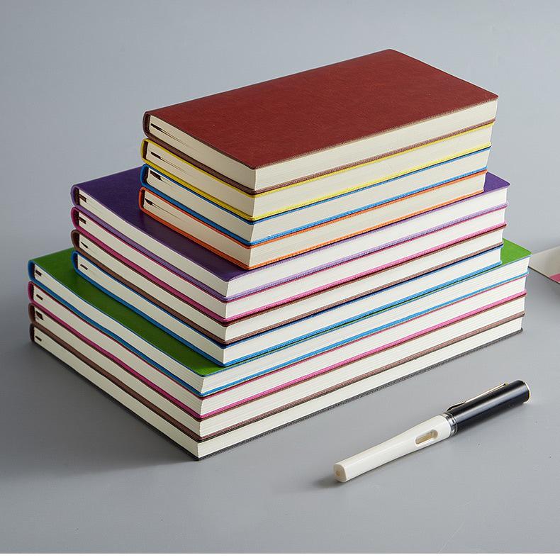 Lambskin Retro Business Notebook: Thick Soft Leather Diary