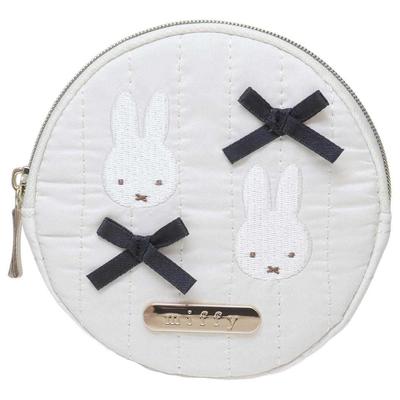 Marimo Craft Miffy My Favorite Ribbon Circle X D15mm Pouch, Ivory, Approx. 100 (DBM-2818)