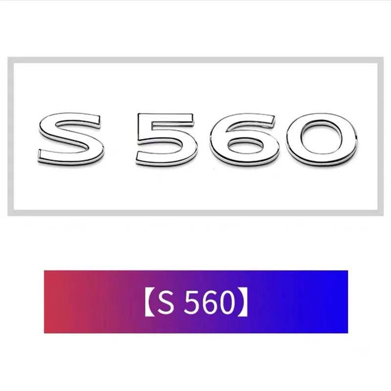 Car Trunk Letters Logo Chrome Decals Emblem Badge Sticker For Benz Maybach S480 S580 S600 S680 GLS480 GLS580 GLS600 GLS680