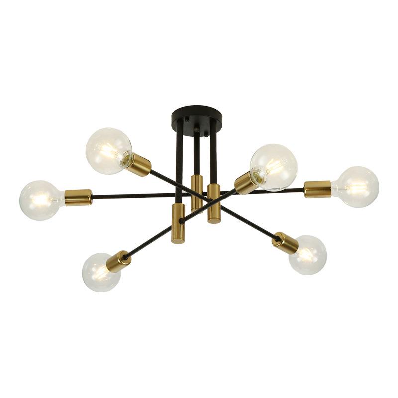 Nordic Minimalist Chandelier: Modern Wrought Iron for Living Room, Bedroom, Dining, or Restaurant.