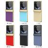 Luxury Matte Plating AG Hinged Phone Case For Samsung Galaxy Z Flip 7 FE 6 5 4 3 Screen Protect Film Hard Shell Shockproof Cover