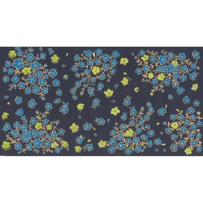 PAPERTREE HANAÉ Lot de 5 Enveloppes cadeau 19x10cm Marine {couleur}