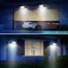 LED-solljus utomhus vattentät vägglampa med rörelsesensor för uteplats Garage Bakgård