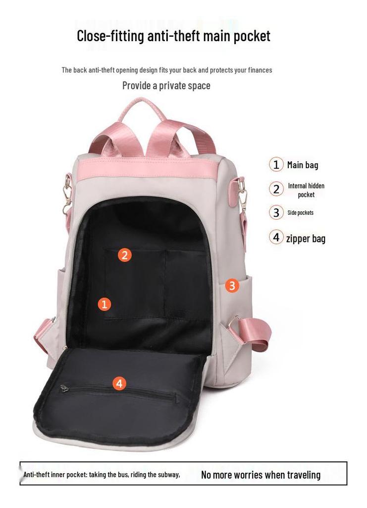 Trendy 2025 Large-Capacity Women's Embroidered Shoulder Bag and Backpack