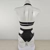 Metal Chain Buckle  Leather Neck Hanging Two-piece Set Of Fun Lingerie Set