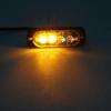 4 pezzi 4 LED Ambra Luci Stroboscopiche di Recupero 12v 24v Arancione Griglia Rottura Lampeggianti