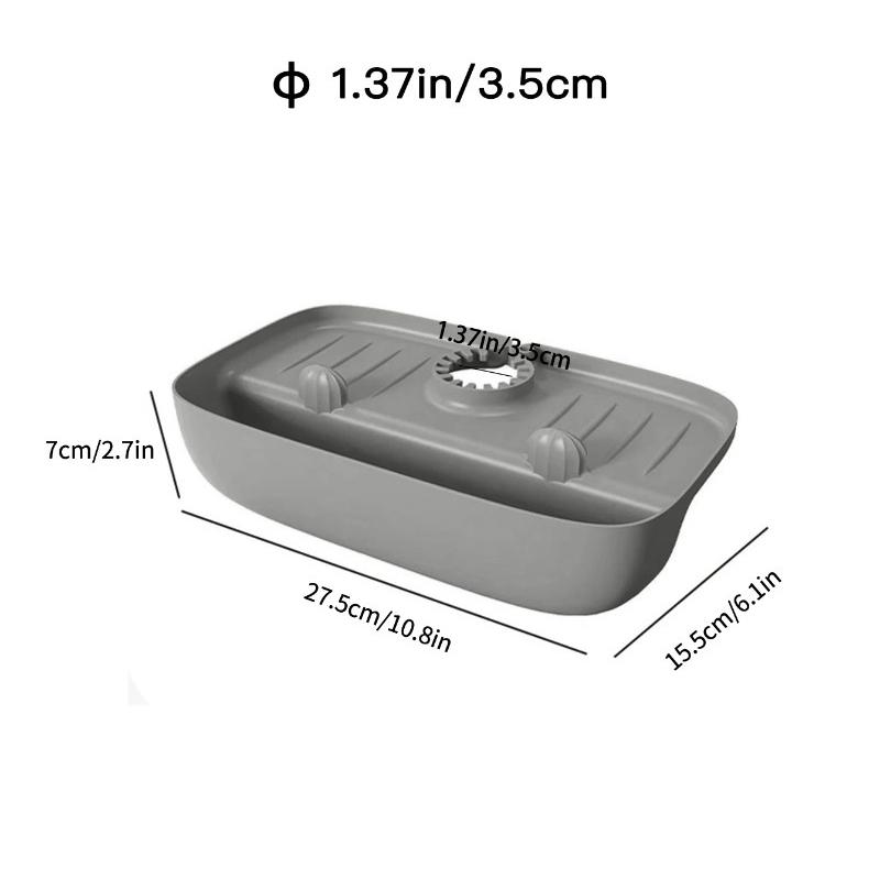 Drain Rack Household Silicone Sink Faucet Splashproof Water Collection Pad Sponge Steel Wool Gadget Storage Box
