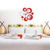 Explosive Circle Two-color Combination Acrylic Mirror Wall Sticker Wall Clock Mute Diy Decoration Wall Clock 3d