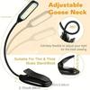 Mini USB Rechargeable Book Light Flexible Portable LED Reading Lamp Adjustable Reading Clip Light For Bedroom