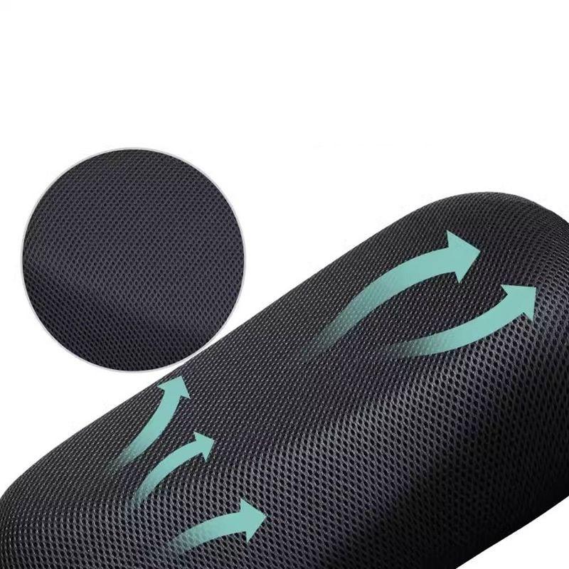 Black Motorcycle Seat Cover Non-slip Dustproof Seat Protector Waterproof Breathable Sunscreen Scooter Cushion