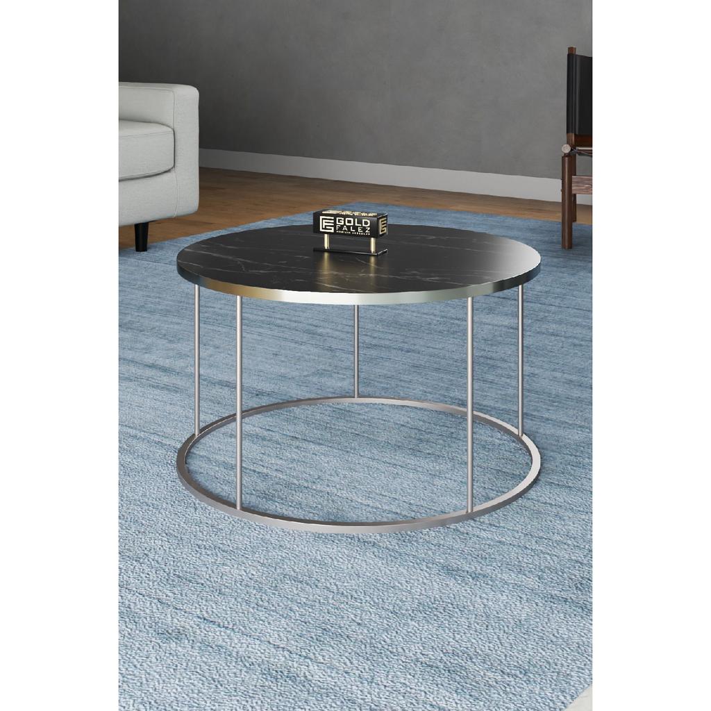 Coffee Table And Nesting Table Terra Silver White