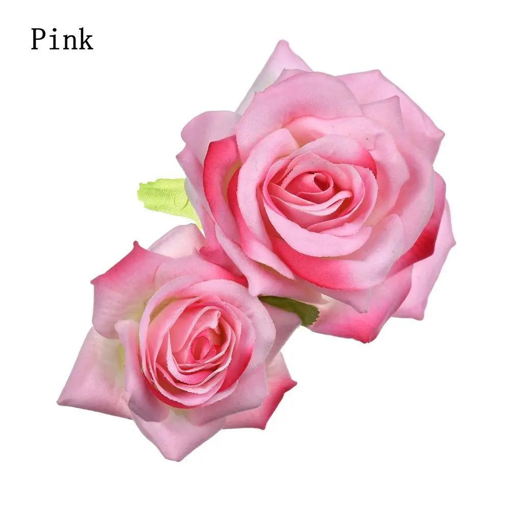 1PC Elegant Bridal Rose Flower Hairpins Barrette Wedding Bridesmaid Brooches Party Fashion Hair Clips Hair Styling Accessories
