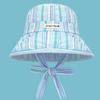 Contrasting Color Wide-edged Sun Hat Lace-up Wide Brim Fisherman Hat  Summer