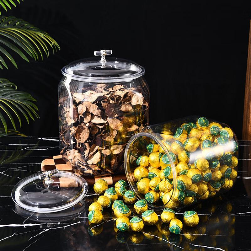 Square Transparent Kitchen Grain Storage Jars Set