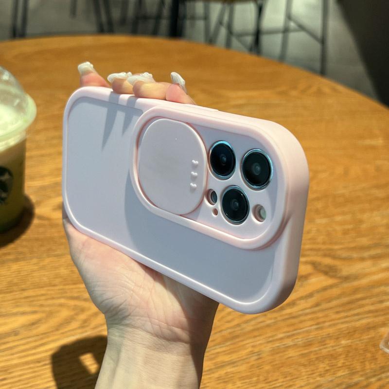 Przesuń osłonę obiektywu aparatu silikonowy pokrowiec na Iphone 13 11 12 Pro Max 11 Xs Max X Xr 13pro cukierkowy kolor odporny na wstrząsy tylna okładka