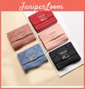 Korean Style Women's Short Wallet Pu Leather Simple Student Coin Purse Ins Trendy Niche Design Coin Card Holder