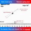 Torsion Spring Steel 0.3-3.0 for 90/180° Clip Trash Can
