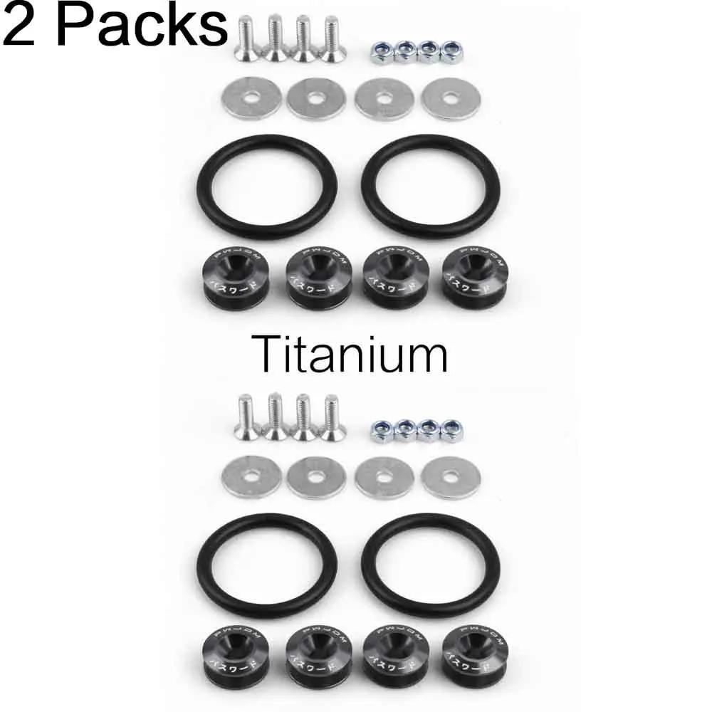 

2 Packs (36 pcs/2 packs) Car Bumper JDM Quick Release Fasteners for Car Bumper Trunk Fender Hatch Lid Kits.
