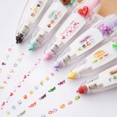 Press Correction Tape Multiple Styles Available Kawaii Scrapbooking Decoration Stickers Calendar Marker School Stationery Offic