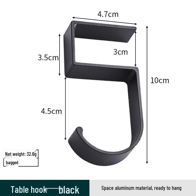 

Removable Portable Desk-Side Backpack Hook