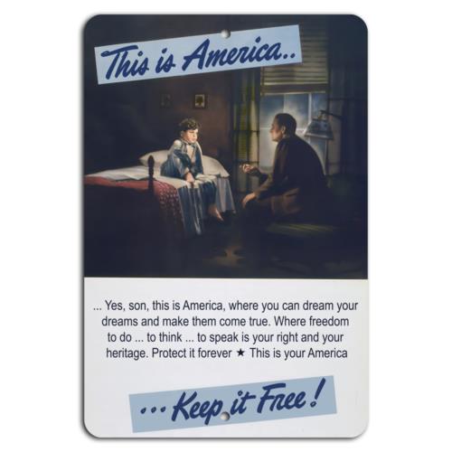 This is America Protect Your Freedom and Dream BigAluminumtin sign 20x30cm（7.8x11.8inch）