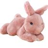 Simulation rabbit doll plush toy lying rabbit doll soothing throw pillow sleeping rag doll birthday gift girl