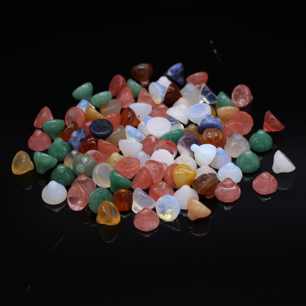 Подвеска-лотус из натурального камня унисекс — фото 6