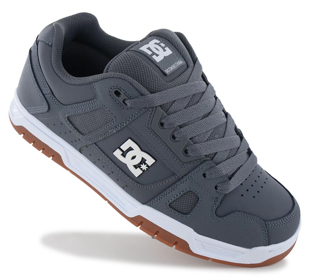 DC Shoes Stag - Herren Sneakers Skater Skate Schuhe Leder Grau 320188-2GG ORIGINAL