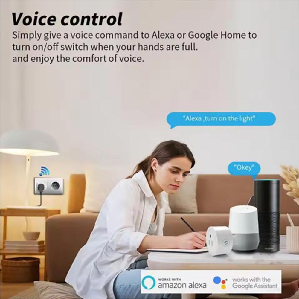 10A US Plug WIFI Smart Socket Timer Switch Outlet Smart Home Automation APP Voice Control Echo Alexa Google Assistant 100-240V