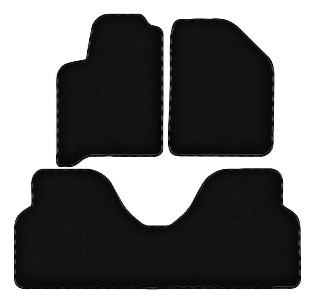 BASIC Black Velour Floor Mats For: Renault Scenic I Minivan (1996-2003)