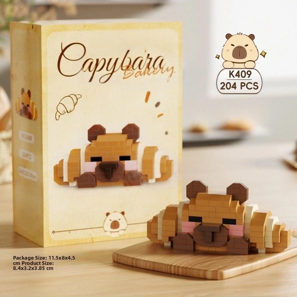 Mini Puzzle Building Blocks Dog Styling Micro Capybara Figurines  Gift for Boy Girl