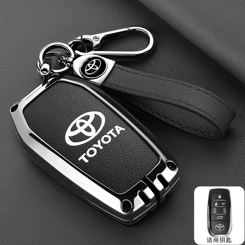 Car Smart Remote Key Case Cover Bag For Toyota Vellfire Alphard 30 Series 2 Voxy Noah Esquire Harrier Previa Keyring Accessories WI2