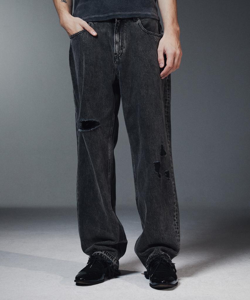 LMN3011 2X Washed Denim-Black